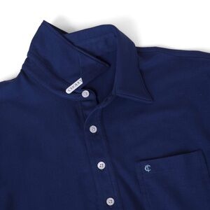 Criquet Long Sleeve Top-Shelf Players Shirt Mens Size XXL Navy Casual Luxury.  3